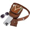 imageWrangler Aztec Sling Bag for Women Western Knitted Crossbody Purse and Chest Bag With Adjustable StrapAztecbrown