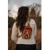 imageWrangler Aztec Sling Bag for Women Western Knitted Crossbody Purse and Chest Bag With Adjustable StrapAztecbrown