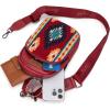 imageWrangler Aztec Sling Bag for Women Western Knitted Crossbody Purse and Chest Bag With Adjustable StrapBred
