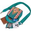 imageWrangler Aztec Sling Bag for Women Western Knitted Crossbody Purse and Chest Bag With Adjustable StrapBturquoise