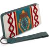 imageMontana West Wrangler Wristlet Wallet Western Wallets for Women Aztec Knitted Womens Wallet Large Capacity Ladies Wallet RFID Clutch Purse Credit Card Holder for WomenNavy Blue