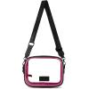 imageMontana West X Wrangler Clear Bag for Stadium Events Crossbody Purse for Concerts SportsBlackhotpink