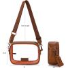 imageMontana West X Wrangler Clear Bag for Stadium Events Crossbody Purse for Concerts SportsBrown