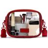 imageMontana West X Wrangler Clear Bag for Stadium Events Crossbody Purse for Concerts SportsRed