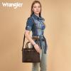imageWrangler Tote Bags for Women Medium Crossbody Purse for Ladies Soft Designer Tophandle HandbagsCoffee