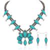 imageRustic Coutures Western Jewelry Set for Women Cowgirl Vintage Western Necklace EarringJBlue