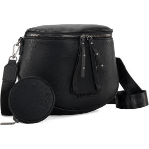 imageMontana West Large Crossbody Bags for Women Bum Bag Sling Purse with Adjustable StrapLargeblack