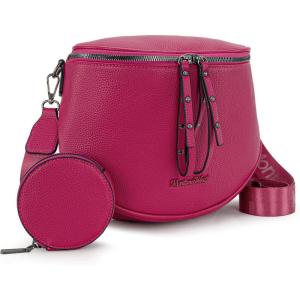 imageMontana West Large Crossbody Bags for Women Bum Bag Sling Purse with Adjustable StrapLargehot Pink