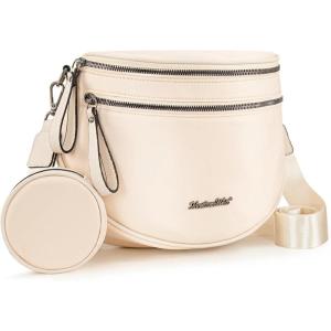 imageMontana West Large Crossbody Bags for Women Bum Bag Sling Purse with Adjustable StrapLargenylonbeige