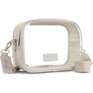 imageMontana West X Wrangler Clear Bag for Stadium Events Crossbody Purse for Concerts SportsBeige