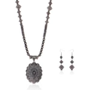 imageRustic Coutures Western Jewelry Set for Women Cowgirl Vintage Western Necklace EarringESlate