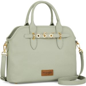 imageWrangler Tote Bags for Women Medium Crossbody Purse for Ladies Soft Designer Tophandle HandbagsLime Green