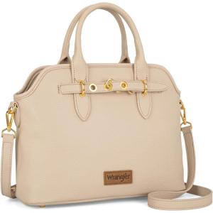 imageWrangler Tote Bags for Women Medium Crossbody Purse for Ladies Soft Designer Tophandle HandbagsTan