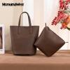 imageMontana West Small Bucket Purses for Women Top Handle Purses and Satchel Handbags with Cosmetic BagCoffee