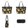 imageMontana West Wrangler Purse for Women Sunflower Print Tote Bag Western Floral Shoulder BagBlack