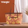 imageMontana West Wrangler Purse for Women Sunflower Print Tote Bag Western Floral Shoulder BagBrown