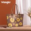 imageMontana West Wrangler Purse for Women Sunflower Print Tote Bag Western Floral Shoulder BagKhaki
