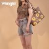 imageMontana West Wrangler Purse for Women Sunflower Print Tote Bag Western Floral Shoulder BagKhaki