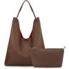 imageMontana West Hobo Bag for Women Shoulder Purse Handbags with Detachable Makeup BagCoffee