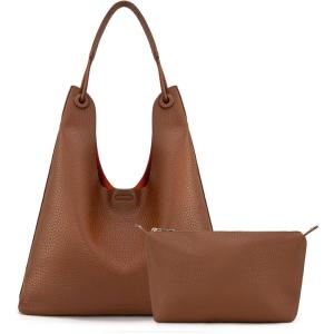 imageMontana West Hobo Bag for Women Shoulder Purse Handbags with Detachable Makeup BagBrown