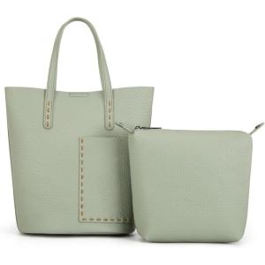 imageMontana West Small Bucket Purses for Women Top Handle Purses and Satchel Handbags with Cosmetic BagGreen