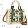 imageMontana West Wrangler Tote Bag Western Satchel Bags for Women with Braided Rope HandlesBeige