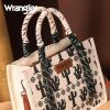 imageMontana West Wrangler Tote Bag Western Satchel Bags for Women with Braided Rope HandlesBeige