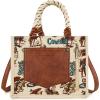 imageMontana West Wrangler Tote Bag Western Satchel Bags for Women with Braided Rope HandlesCowgirl Tan