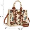 imageMontana West Wrangler Tote Bag Western Satchel Bags for Women with Braided Rope HandlesCowgirl Tan
