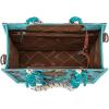 imageMontana West Wrangler Tote Bag Western Satchel Bags for Women with Braided Rope HandlesCowgirl Turquoise