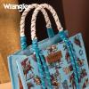 imageMontana West Wrangler Tote Bag Western Satchel Bags for Women with Braided Rope HandlesCowgirl Turquoise
