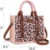 imageMontana West Wrangler Tote Bag Western Satchel Bags for Women with Braided Rope HandlesLeopard Pink Pu Strap