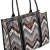 imageWrangler Aztec Tote Bag for Women Western Top Handle Handbags and PursesCcanvas Cottongrey