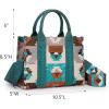 imageWrangler Boho Tote Bag Aztec Top Handle Handbags and PursesA Guitar Strapturquoise