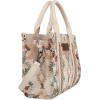 imageWrangler Boho Tote Bag Aztec Top Handle Handbags and PursesFlatbeige