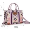 imageWrangler Boho Tote Bag Aztec Top Handle Handbags and PursesFlatjean Purple