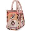 imageWrangler Boho Tote Bag Aztec Top Handle Handbags and PursesFlatpink