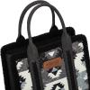 imageWrangler Boho Tote Bag Aztec Top Handle Handbags and PursesSherpa Blackwide Strap