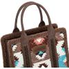 imageWrangler Boho Tote Bag Aztec Top Handle Handbags and PursesSherpa Coffeewide Strap