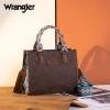 imageWrangler Tote Bag for Women Western Retro Purse Top Handle Handbags with Aztec StrapAazteccoffee and Turquoise