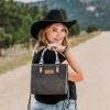 imageWrangler Tote Bag for Women Western Retro Purse Top Handle Handbags with Aztec StrapAaztecdark Black