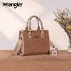imageWrangler Tote Bag for Women Western Retro Purse Top Handle Handbags with Aztec StrapBaztecbrown