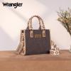 imageWrangler Tote Bag for Women Western Retro Purse Top Handle Handbags with Aztec StrapBazteccoffee