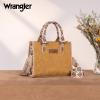 imageWrangler Tote Bag for Women Western Retro Purse Top Handle Handbags with Aztec StrapBazteclight Brown