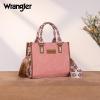 imageWrangler Tote Bag for Women Western Retro Purse Top Handle Handbags with Aztec StrapBaztecpink