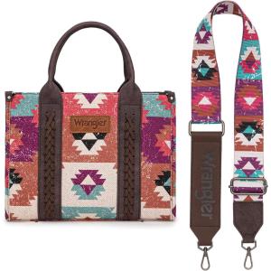 imageWrangler Boho Tote Bag Aztec Top Handle Handbags and PursesA Guitar Strapcoffe