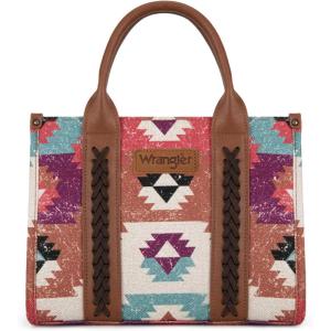 imageWrangler Boho Tote Bag Aztec Top Handle Handbags and PursesFlatcoffe