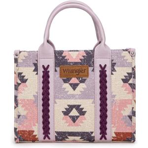 imageWrangler Boho Tote Bag Aztec Top Handle Handbags and PursesFlatjean Purple