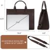 imageWrangler Laptop Bag for Women 156 Inch Vintage Work Tote Bag for Business Briefcase Handbag with Adjustable Shoulder StrapVintage Coffee