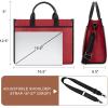 imageWrangler Laptop Bag for Women 156 Inch Vintage Work Tote Bag for Business Briefcase Handbag with Adjustable Shoulder StrapVintage Red